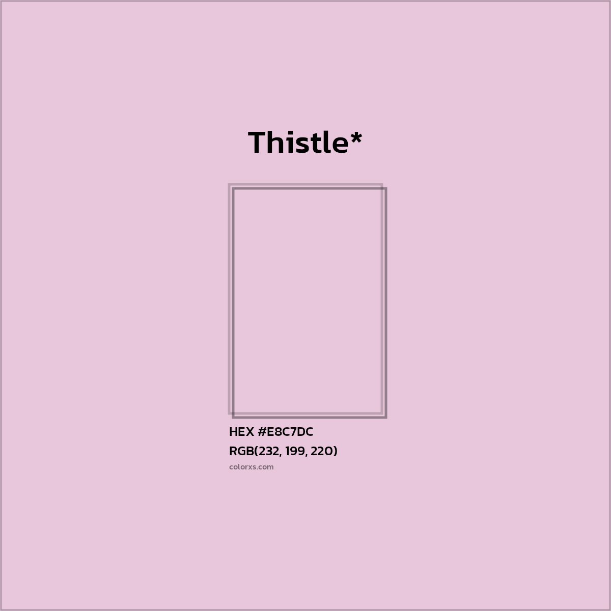 #E8C7DC hex color. RGB, RYB, CMYK, HSL, HSV codes and color conversions. Matching color names, palettes, paints.