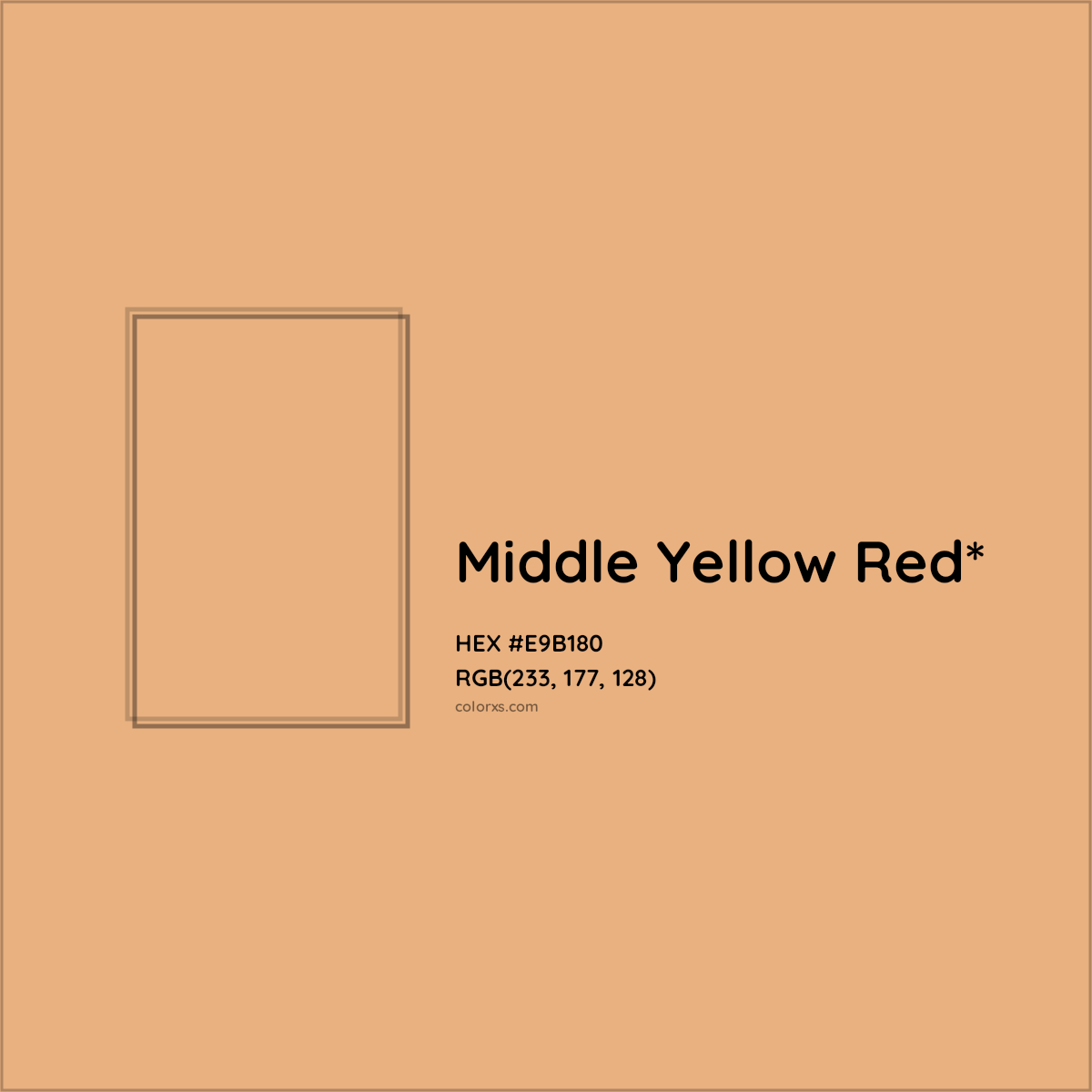 #E9B180 hex color. RGB, RYB, CMYK, HSL, HSV codes and color conversions. Matching color names, palettes, paints.