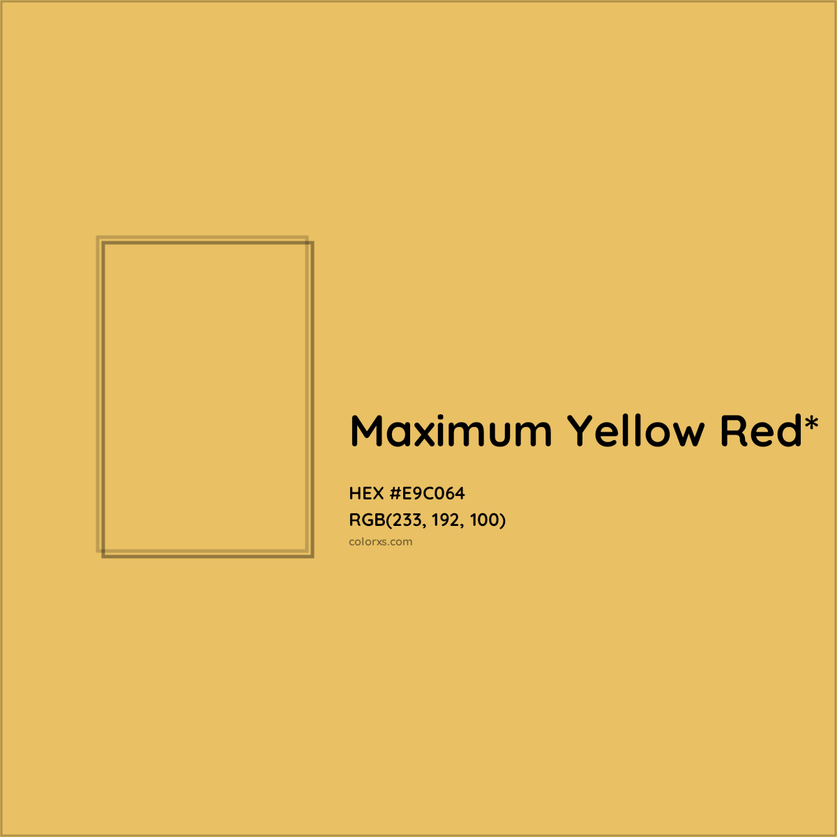 #E9C064 hex color. RGB, RYB, CMYK, HSL, HSV codes and color conversions. Matching color names, palettes, paints.