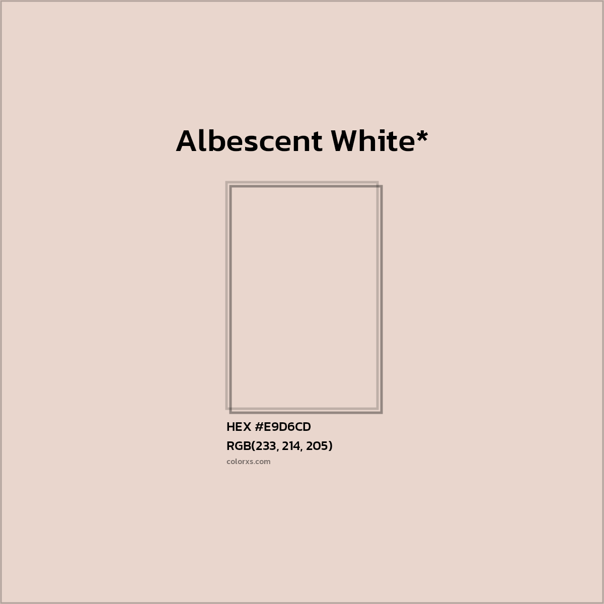 #E9D6CD hex color. RGB, RYB, CMYK, HSL, HSV codes and color conversions. Matching color names, palettes, paints.
