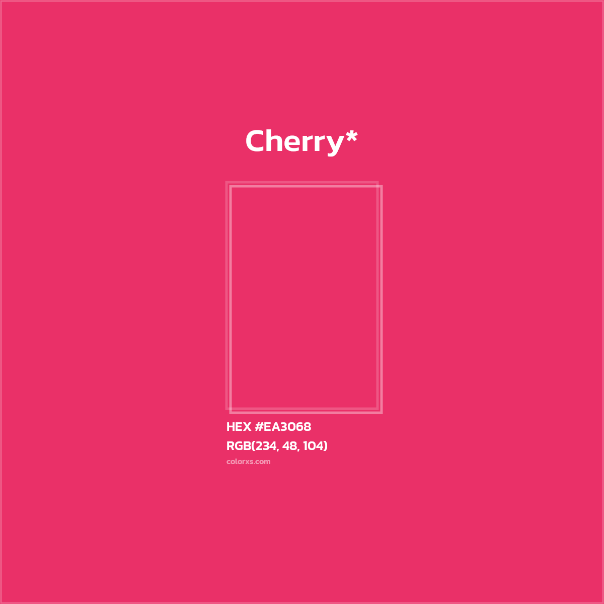 #EA3068 hex color. RGB, RYB, CMYK, HSL, HSV codes and color conversions. Matching color names, palettes, paints.