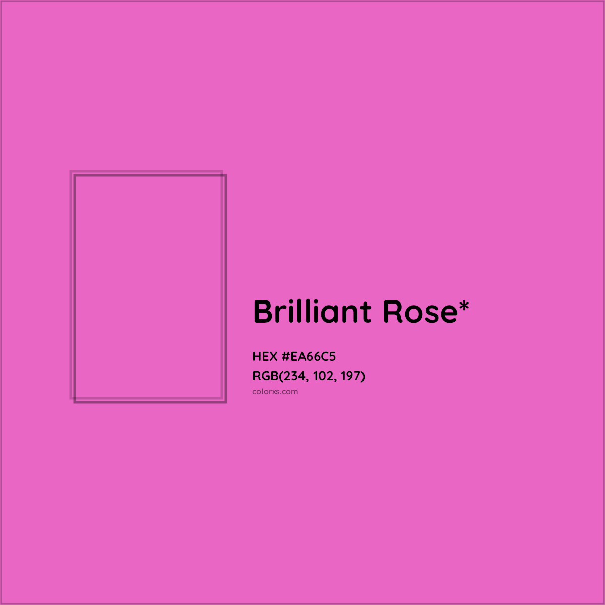 #EA66C5 hex color. RGB, RYB, CMYK, HSL, HSV codes and color conversions. Matching color names, palettes, paints.