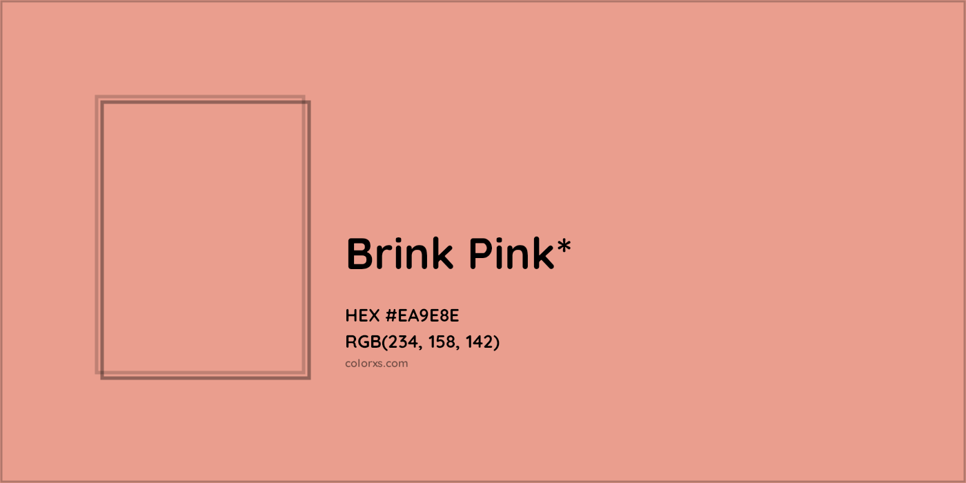 #EA9E8E hex color. RGB, RYB, CMYK, HSL, HSV codes and color conversions. Matching color names, palettes, paints.
