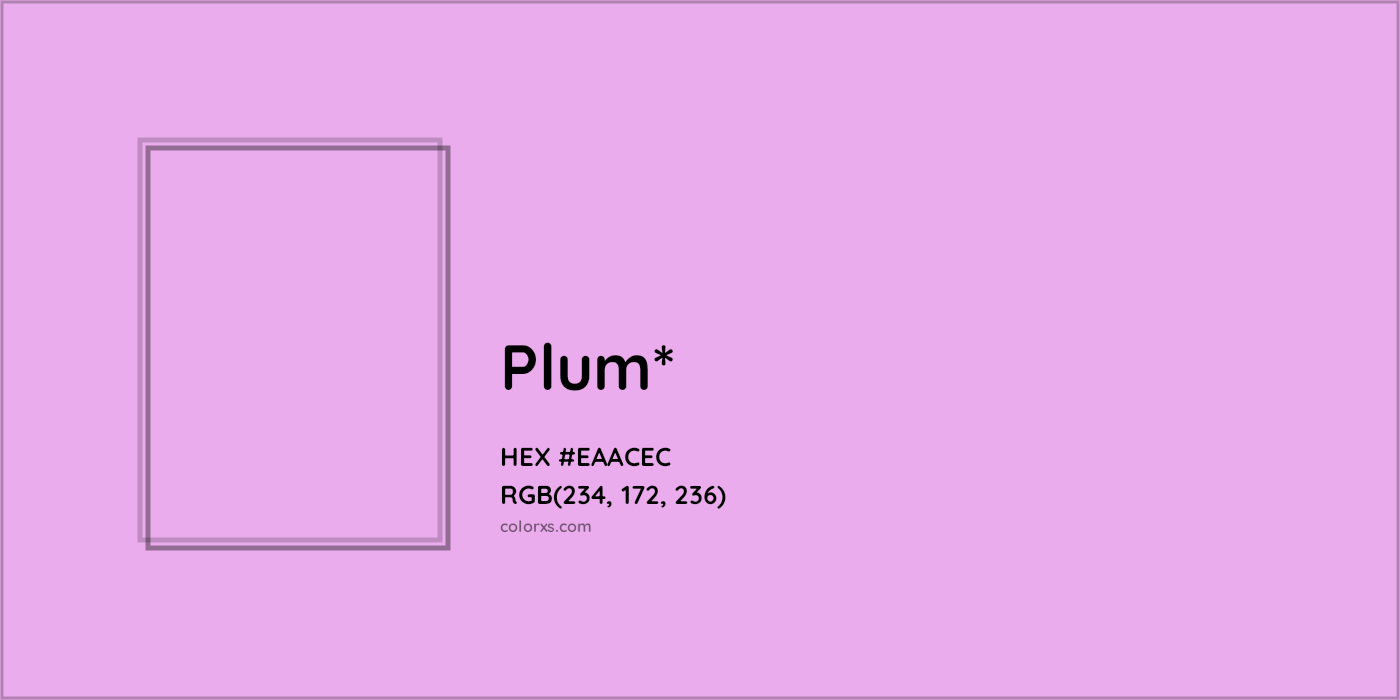 #EAACEC hex color. RGB, RYB, CMYK, HSL, HSV codes and color conversions. Matching color names, palettes, paints.