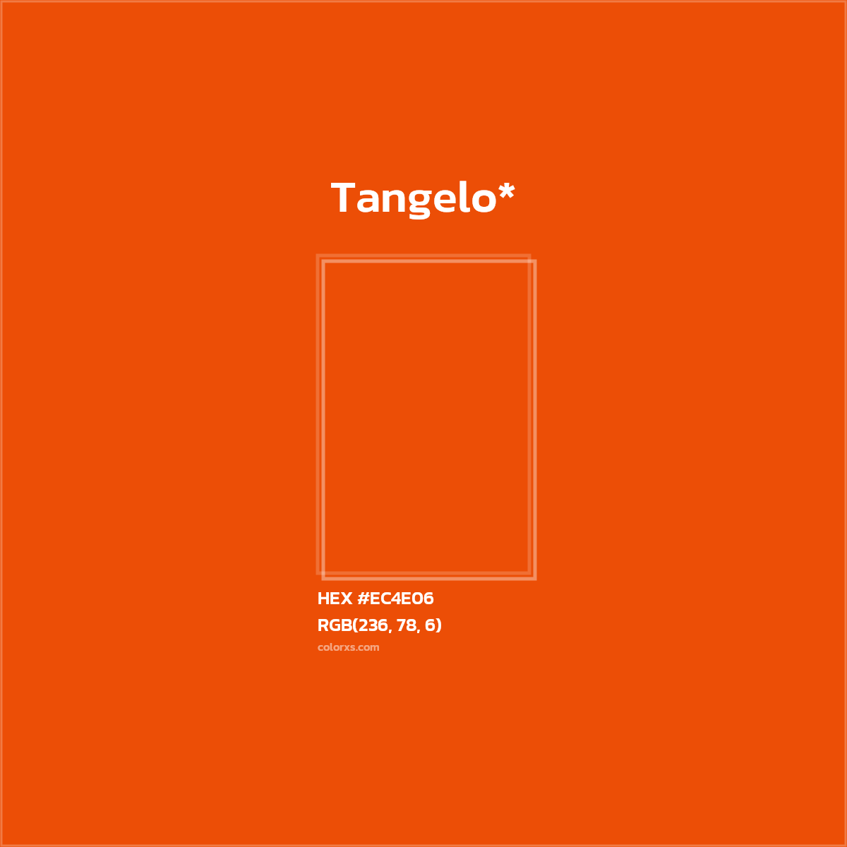 #EC4E06 hex color. RGB, RYB, CMYK, HSL, HSV codes and color conversions. Matching color names, palettes, paints.