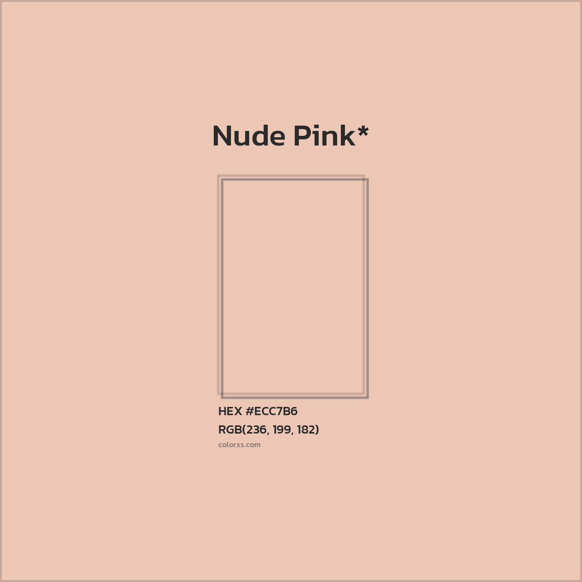 #ECC7B6 hex color. RGB, RYB, CMYK, HSL, HSV codes and color conversions. Matching color names, palettes, paints.