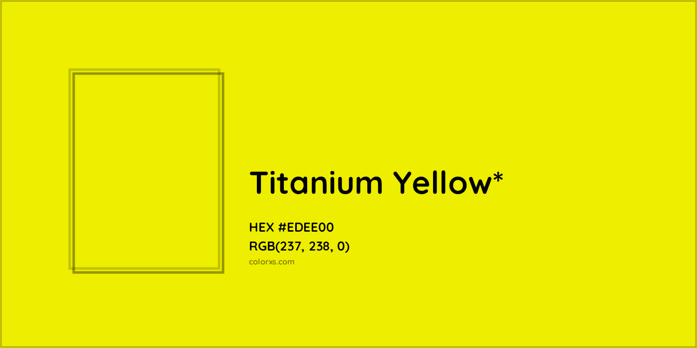 #EDEE00 hex color. RGB, RYB, CMYK, HSL, HSV codes and color conversions. Matching color names, palettes, paints.