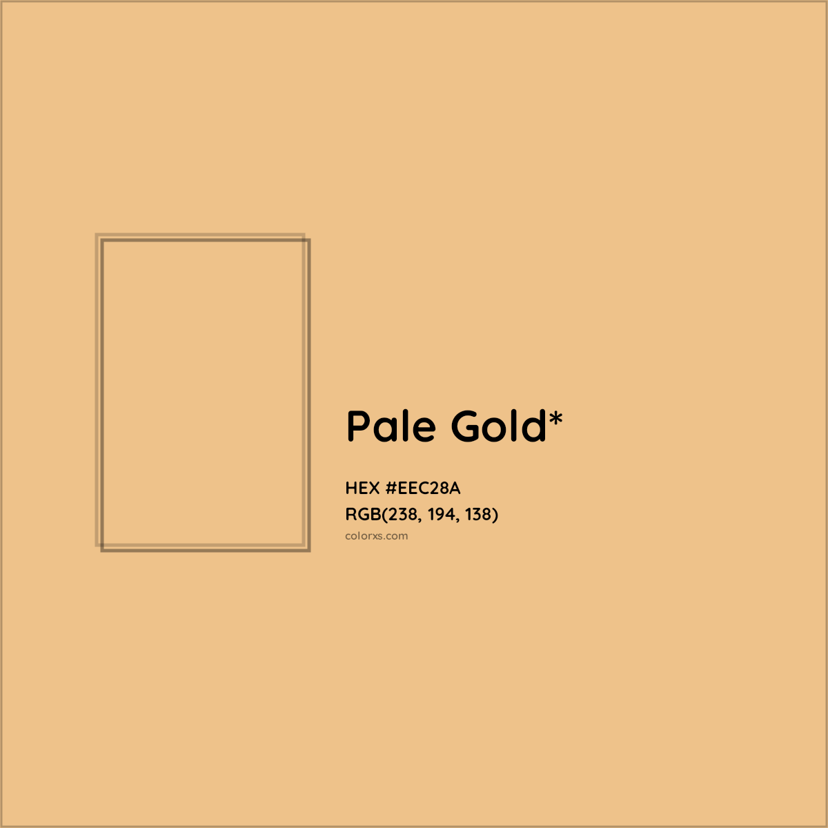 #EEC28A hex color. RGB, RYB, CMYK, HSL, HSV codes and color conversions. Matching color names, palettes, paints.