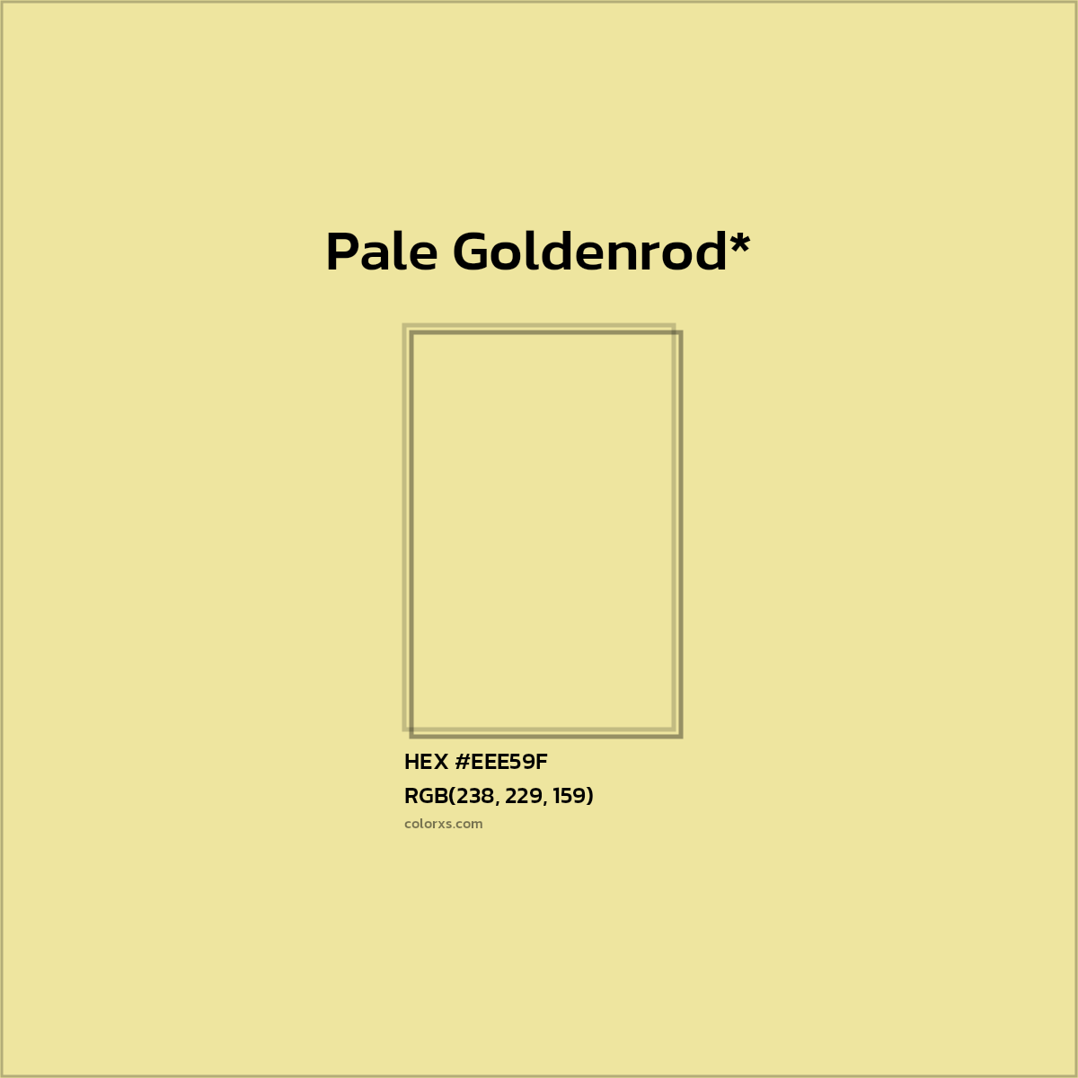 #EEE59F hex color. RGB, RYB, CMYK, HSL, HSV codes and color conversions. Matching color names, palettes, paints.