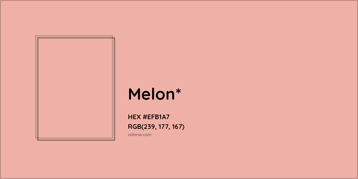 #EFB1A7 hex color. RGB, RYB, CMYK, HSL, HSV codes and color conversions. Matching color names, palettes, paints.