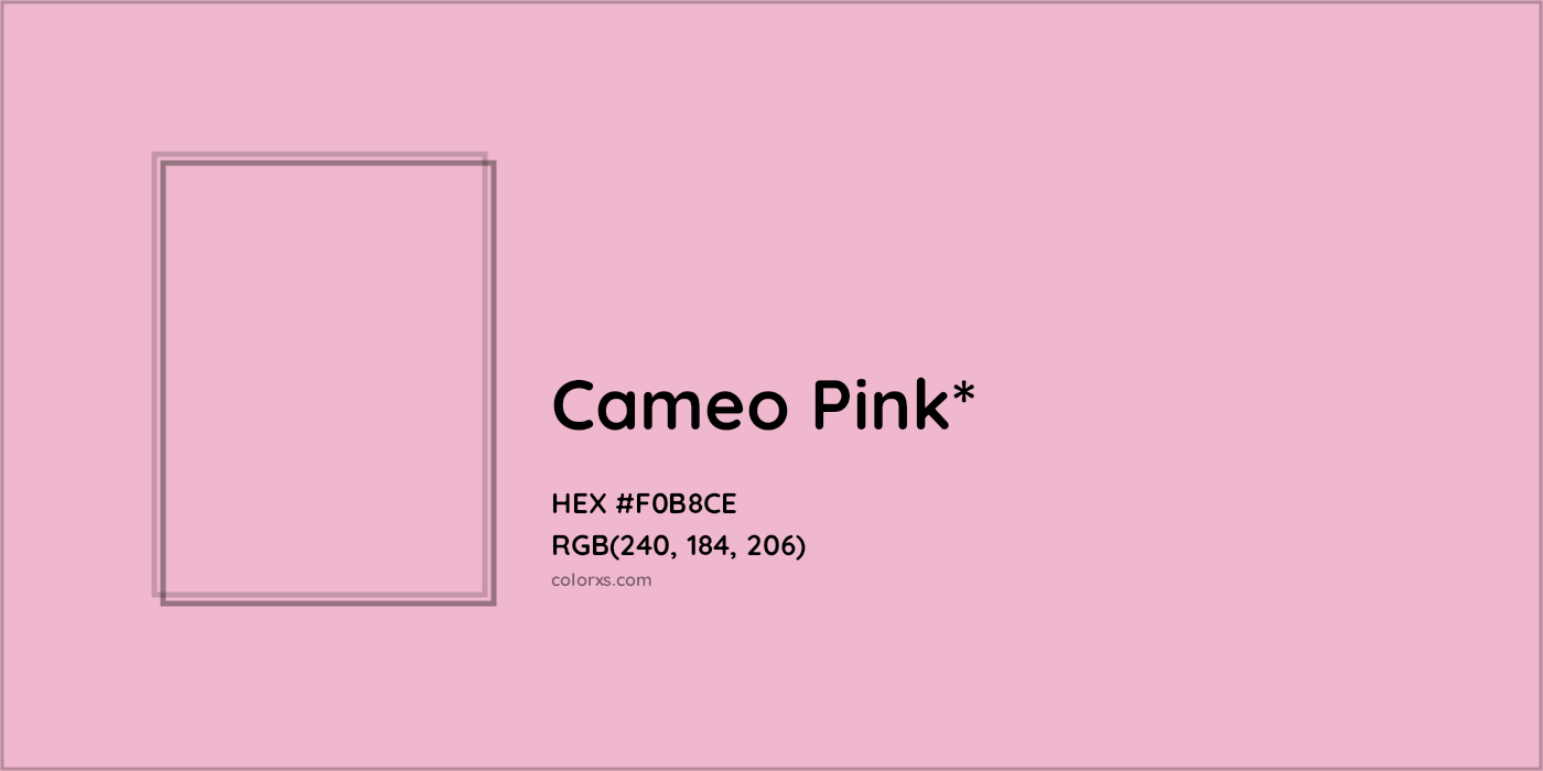 #F0B8CE hex color. RGB, RYB, CMYK, HSL, HSV codes and color conversions. Matching color names, palettes, paints.
