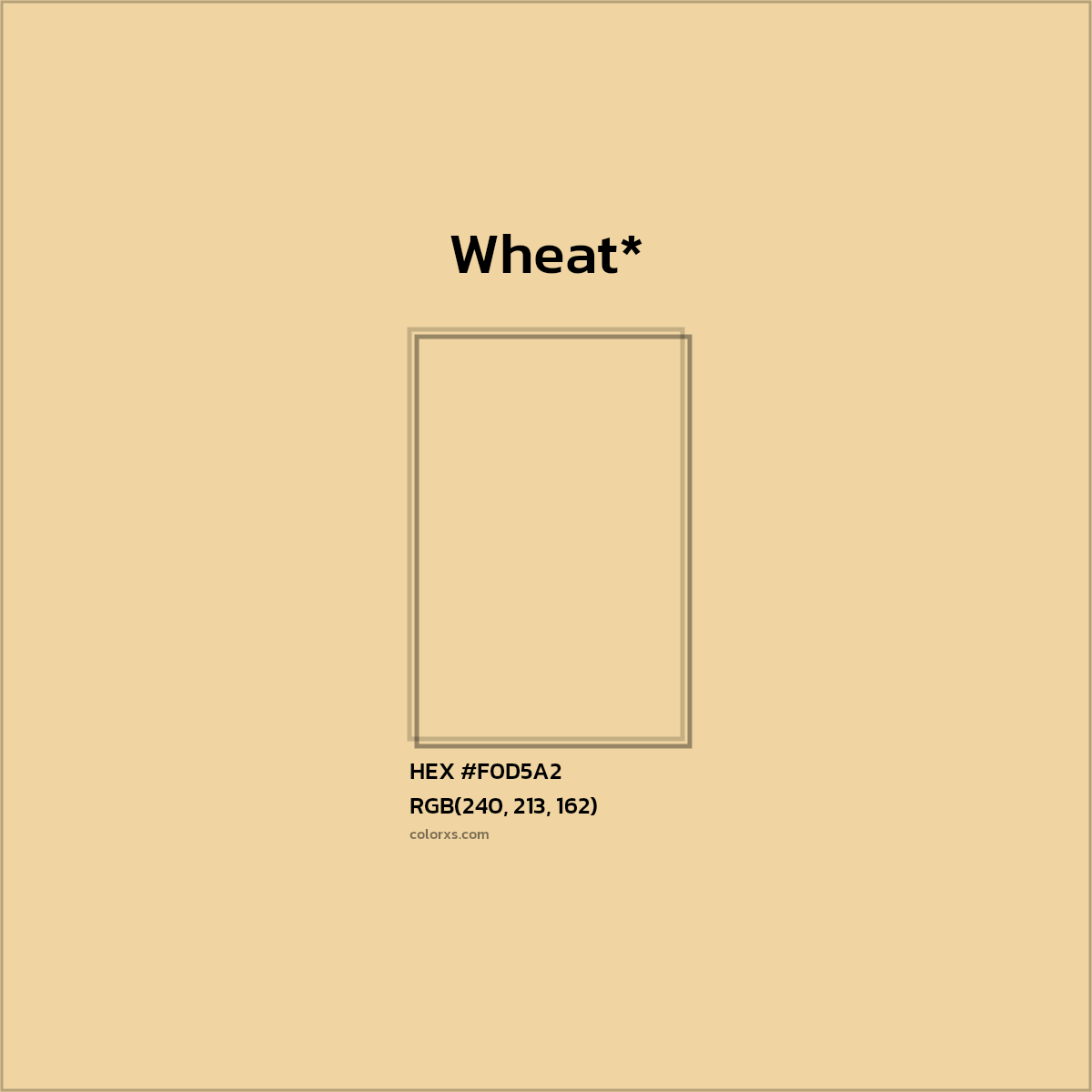 #F0D5A2 hex color. RGB, RYB, CMYK, HSL, HSV codes and color conversions. Matching color names, palettes, paints.