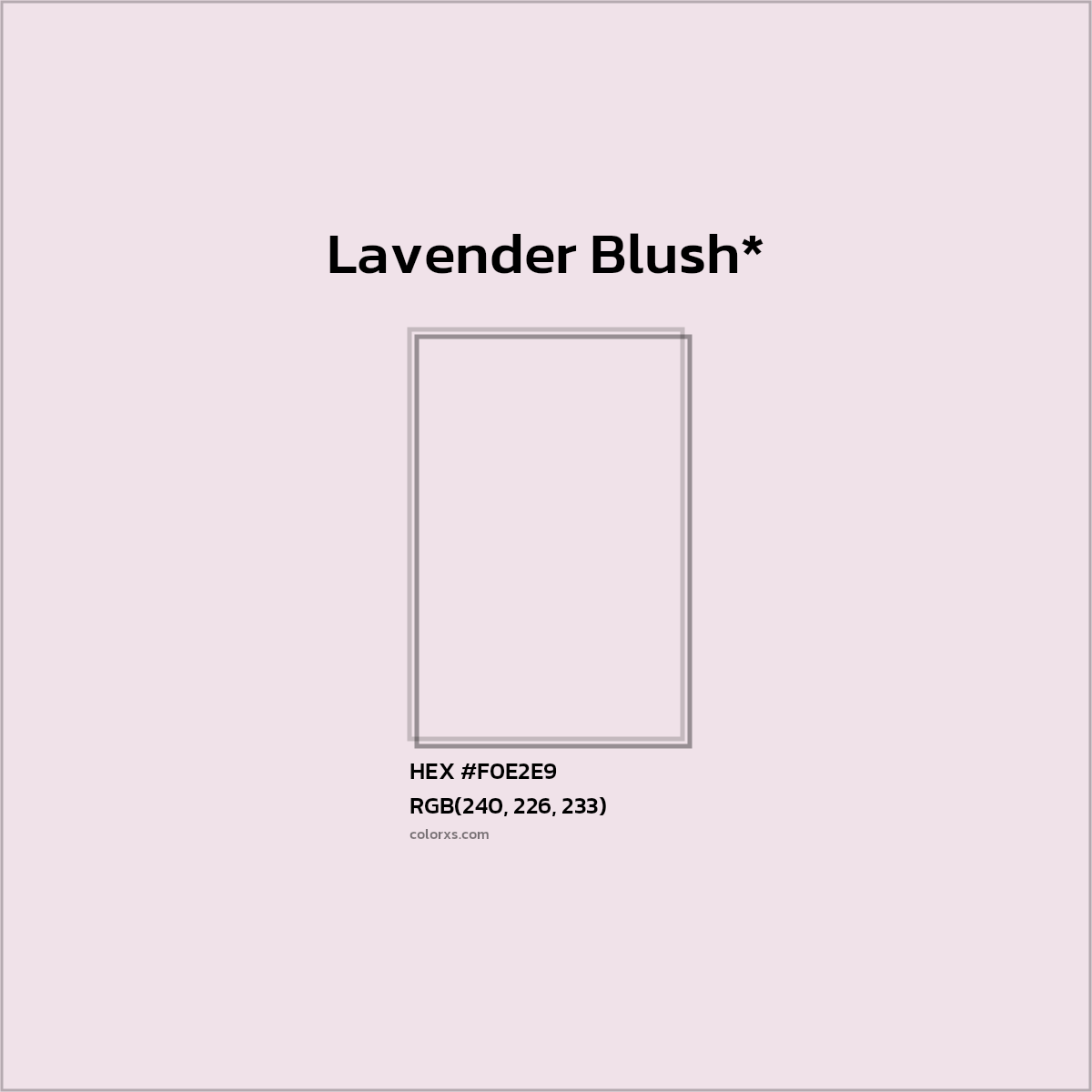 #F0E2E9 hex color. RGB, RYB, CMYK, HSL, HSV codes and color conversions. Matching color names, palettes, paints.
