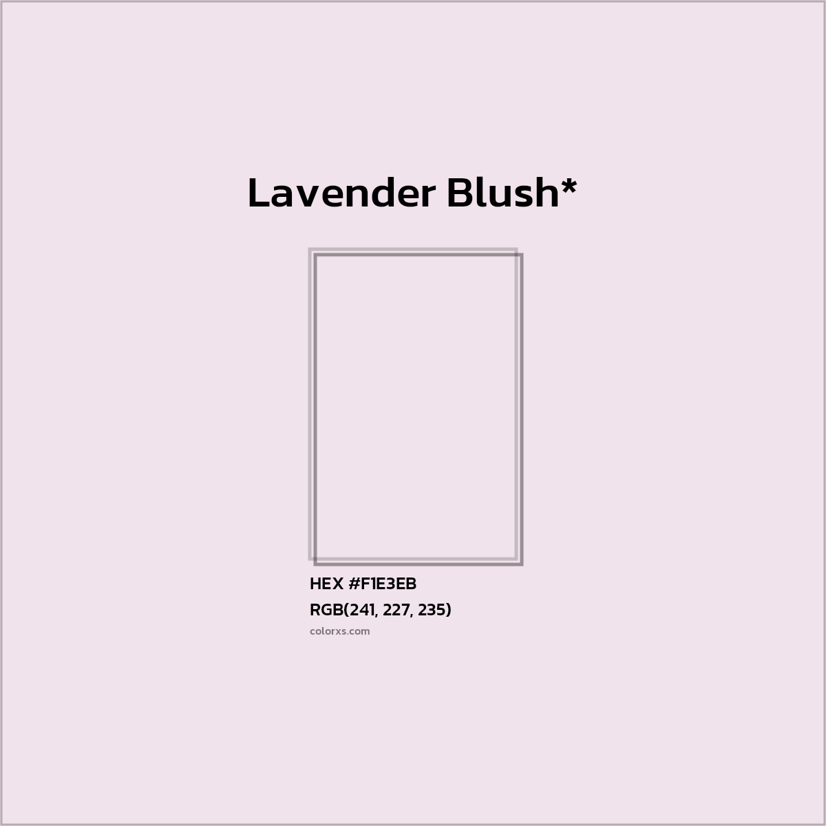#F1E3EB hex color. RGB, RYB, CMYK, HSL, HSV codes and color conversions. Matching color names, palettes, paints.