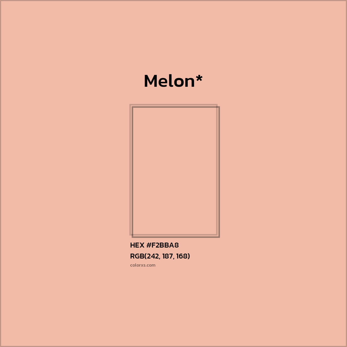 #F2BBA8 hex color. RGB, RYB, CMYK, HSL, HSV codes and color conversions. Matching color names, palettes, paints.