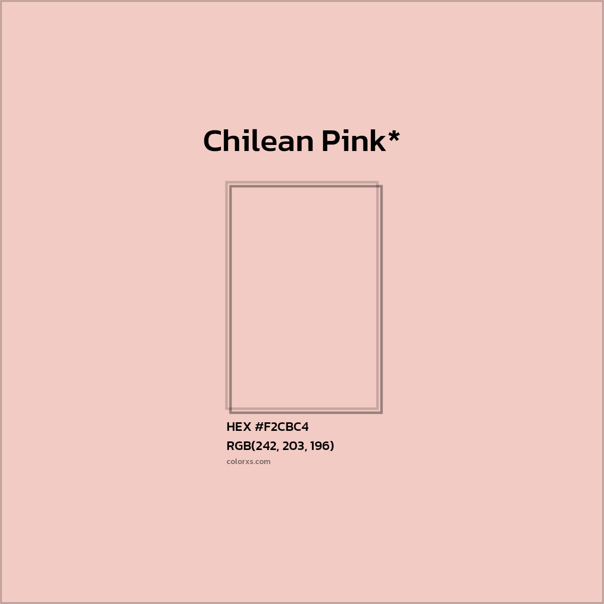 #F2CBC4 hex color. RGB, RYB, CMYK, HSL, HSV codes and color conversions. Matching color names, palettes, paints.
