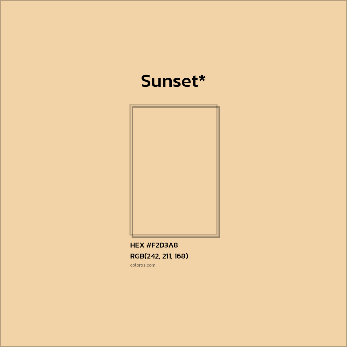 #F2D3A8 hex color. RGB, RYB, CMYK, HSL, HSV codes and color conversions. Matching color names, palettes, paints.
