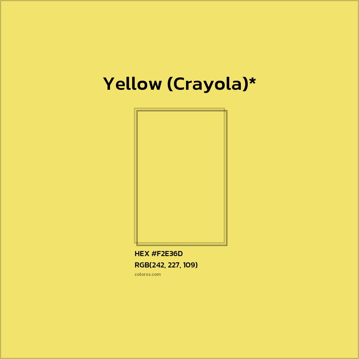 #F2E36D hex color. RGB, RYB, CMYK, HSL, HSV codes and color conversions. Matching color names, palettes, paints.