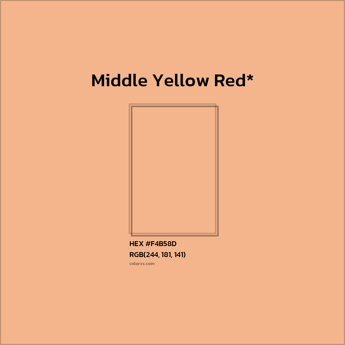 #F4B58D hex color. RGB, RYB, CMYK, HSL, HSV codes and color conversions. Matching color names, palettes, paints.