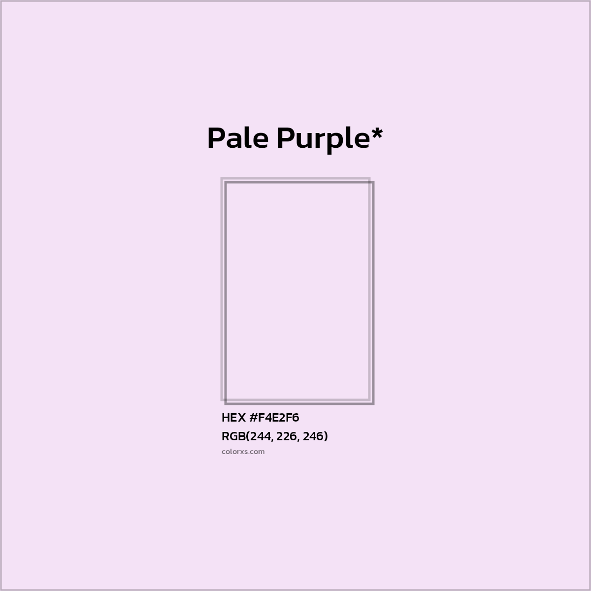 #F4E2F6 hex color. RGB, RYB, CMYK, HSL, HSV codes and color conversions. Matching color names, palettes, paints.