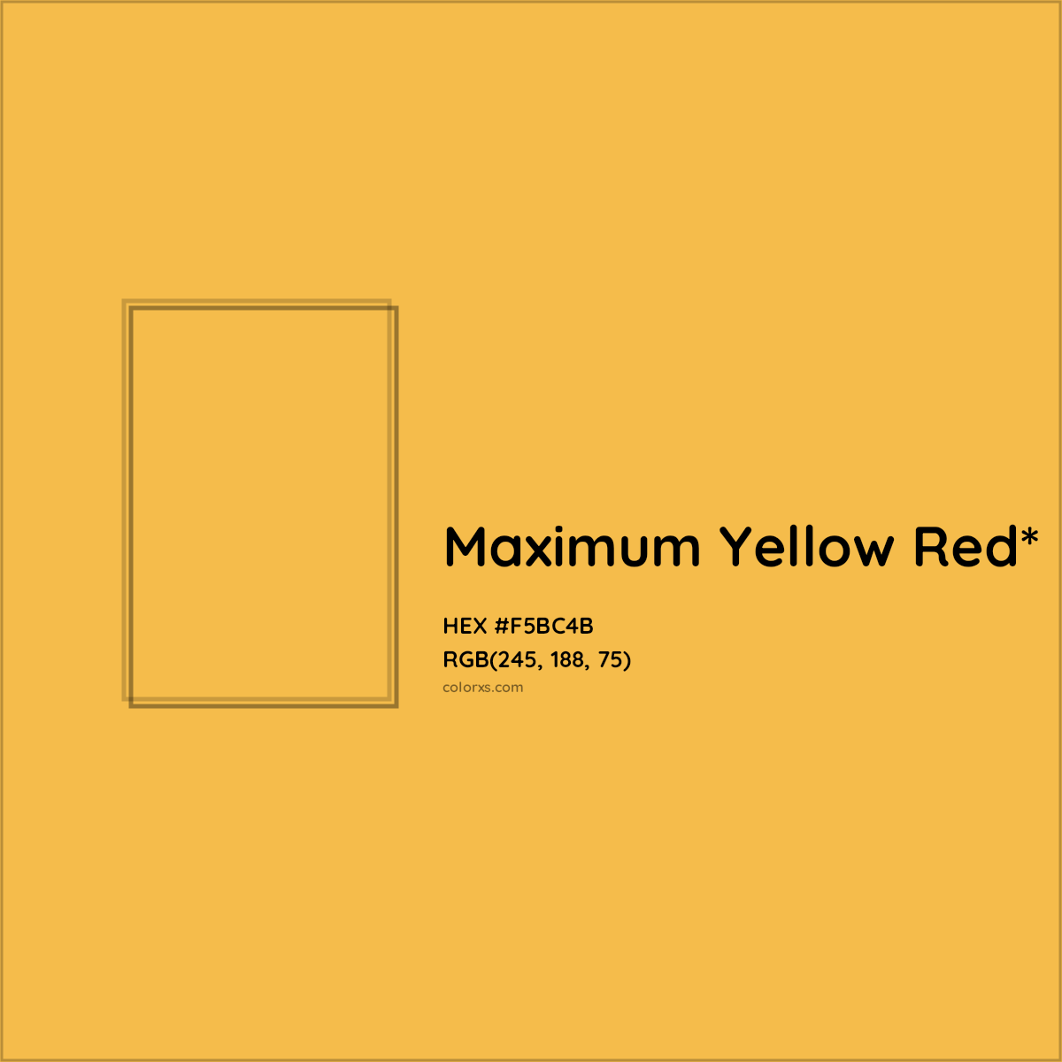 #F5BC4B hex color. RGB, RYB, CMYK, HSL, HSV codes and color conversions. Matching color names, palettes, paints.