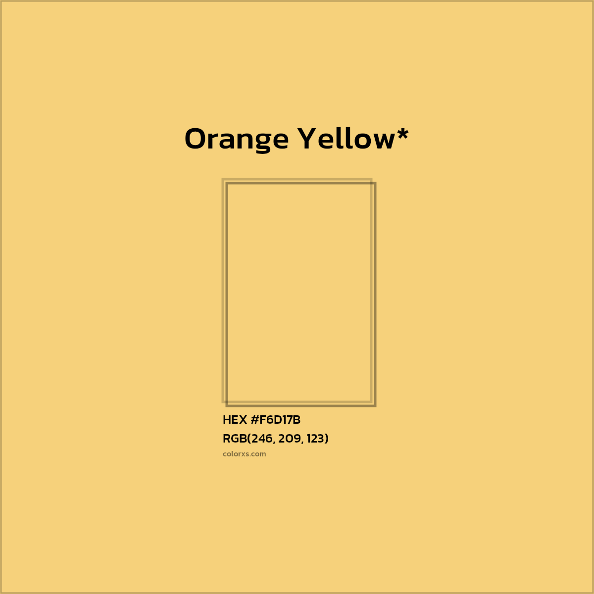 #F6D17B hex color. RGB, RYB, CMYK, HSL, HSV codes and color conversions. Matching color names, palettes, paints.