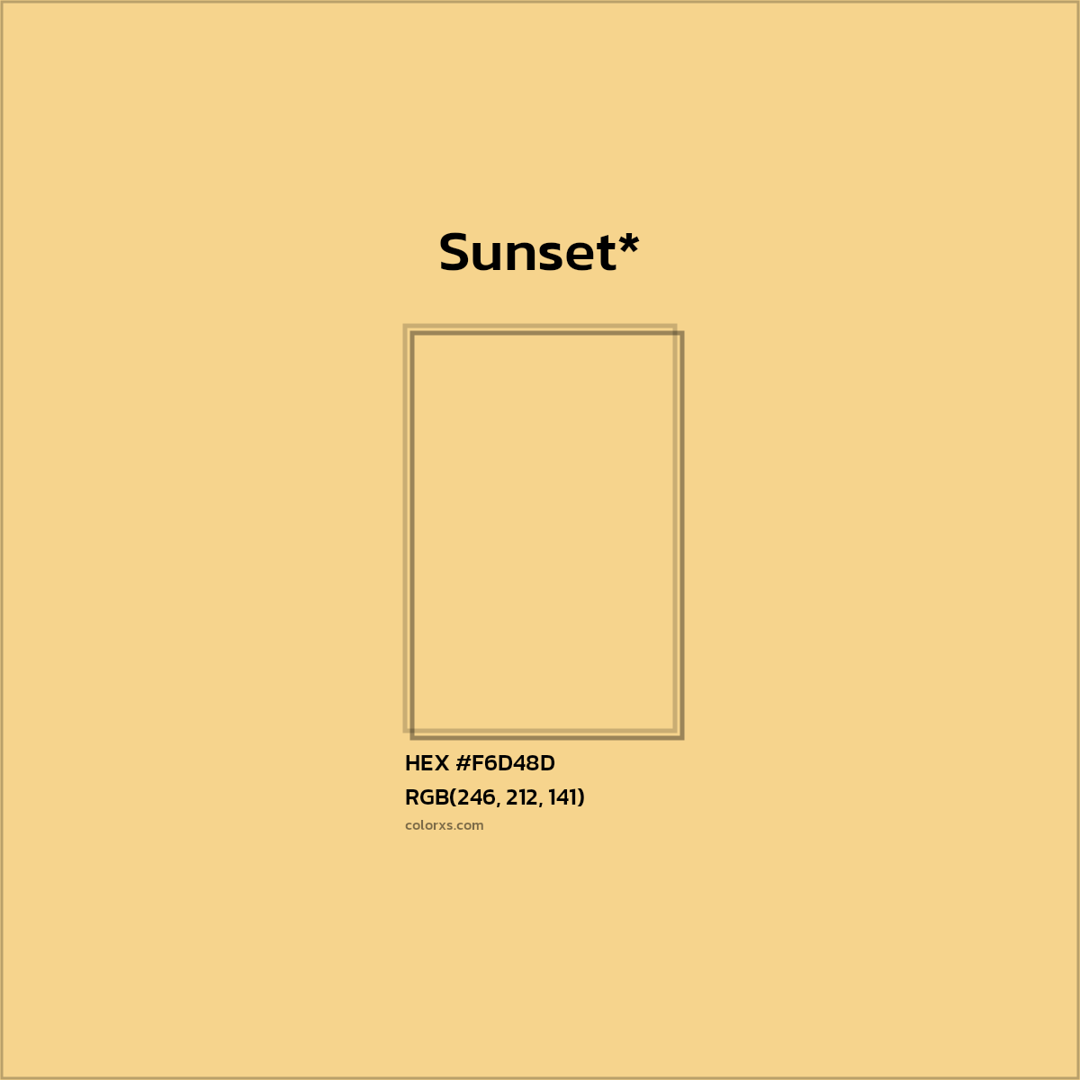 #F6D48D hex color. RGB, RYB, CMYK, HSL, HSV codes and color conversions. Matching color names, palettes, paints.