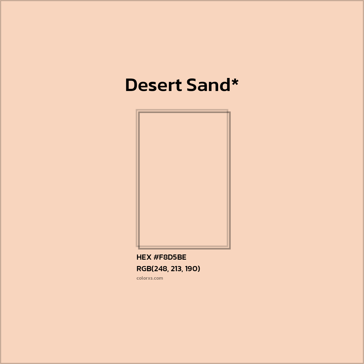 #F8D5BE hex color. RGB, RYB, CMYK, HSL, HSV codes and color conversions. Matching color names, palettes, paints.