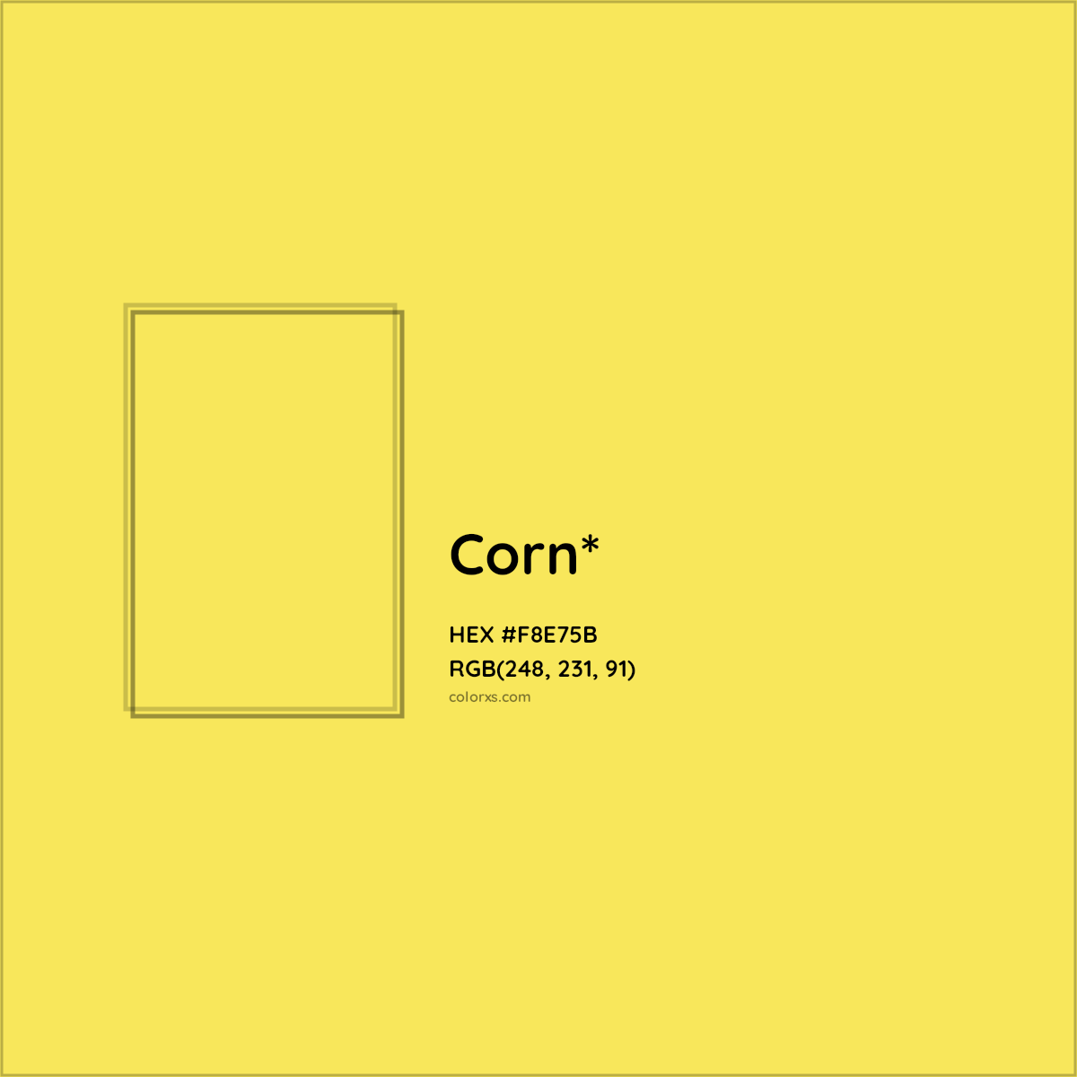 #F8E75B hex color. RGB, RYB, CMYK, HSL, HSV codes and color conversions. Matching color names, palettes, paints.