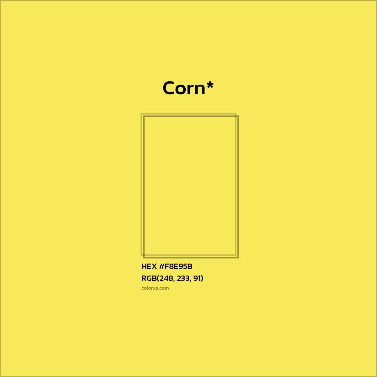 #F8E95B hex color. RGB, RYB, CMYK, HSL, HSV codes and color conversions. Matching color names, palettes, paints.