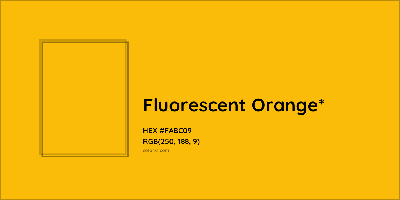 #FABC09 hex color. RGB, RYB, CMYK, HSL, HSV codes and color conversions. Matching color names, palettes, paints.