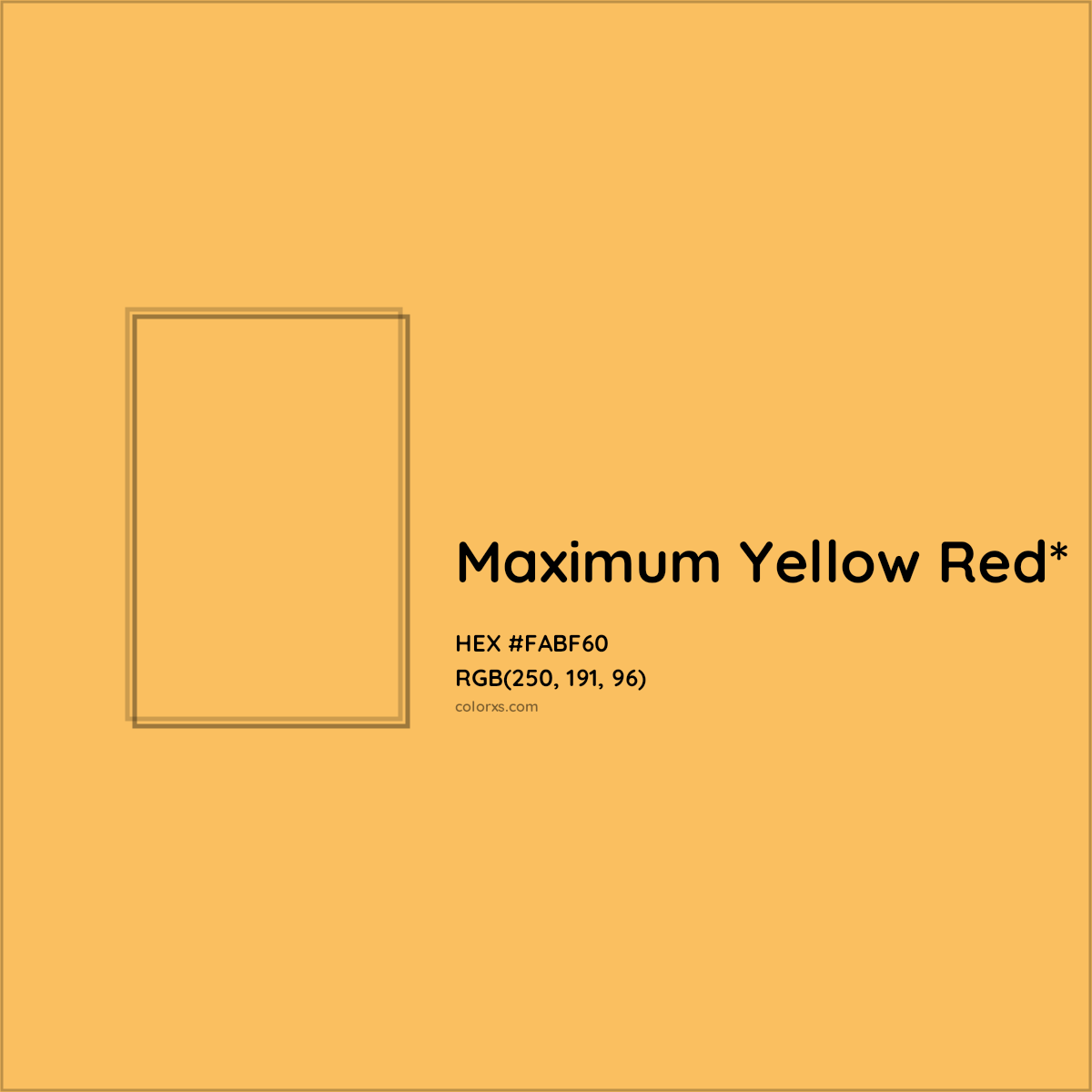 #FABF60 hex color. RGB, RYB, CMYK, HSL, HSV codes and color conversions. Matching color names, palettes, paints.