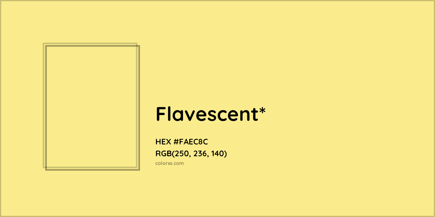 #FAEC8C hex color. RGB, RYB, CMYK, HSL, HSV codes and color conversions. Matching color names, palettes, paints.