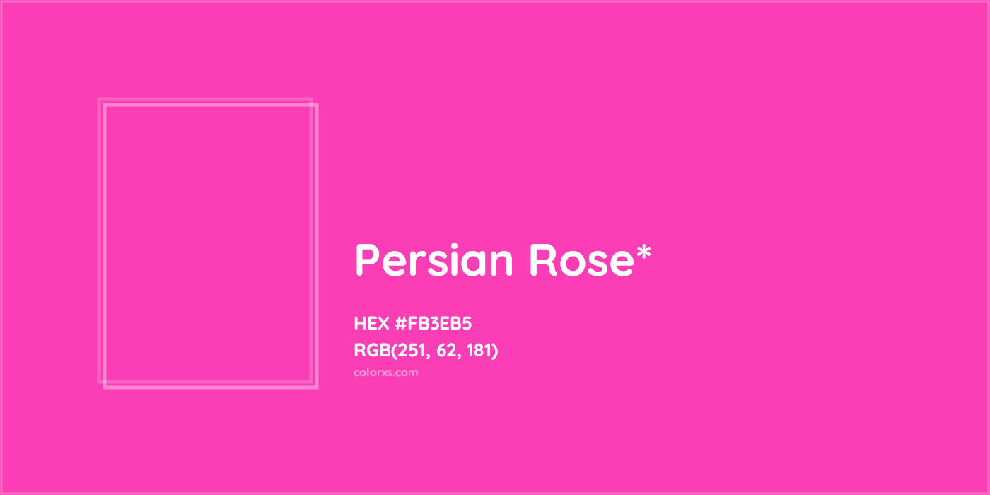 #FB3EB5 hex color. RGB, RYB, CMYK, HSL, HSV codes and color conversions. Matching color names, palettes, paints.