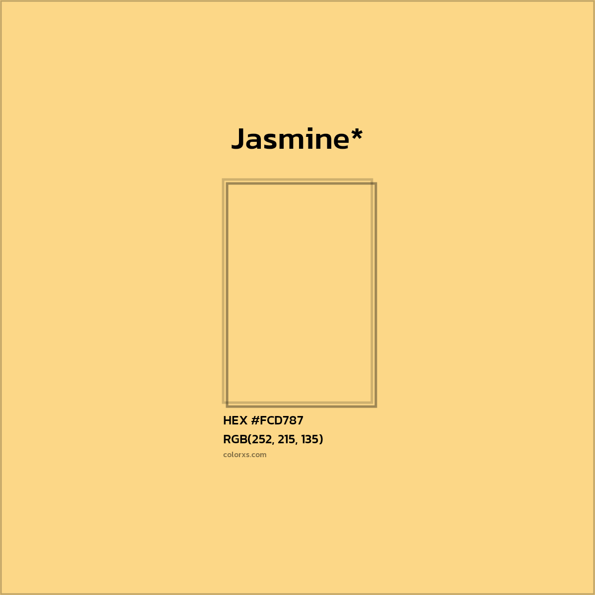 #FCD787 hex color. RGB, RYB, CMYK, HSL, HSV codes and color conversions. Matching color names, palettes, paints.