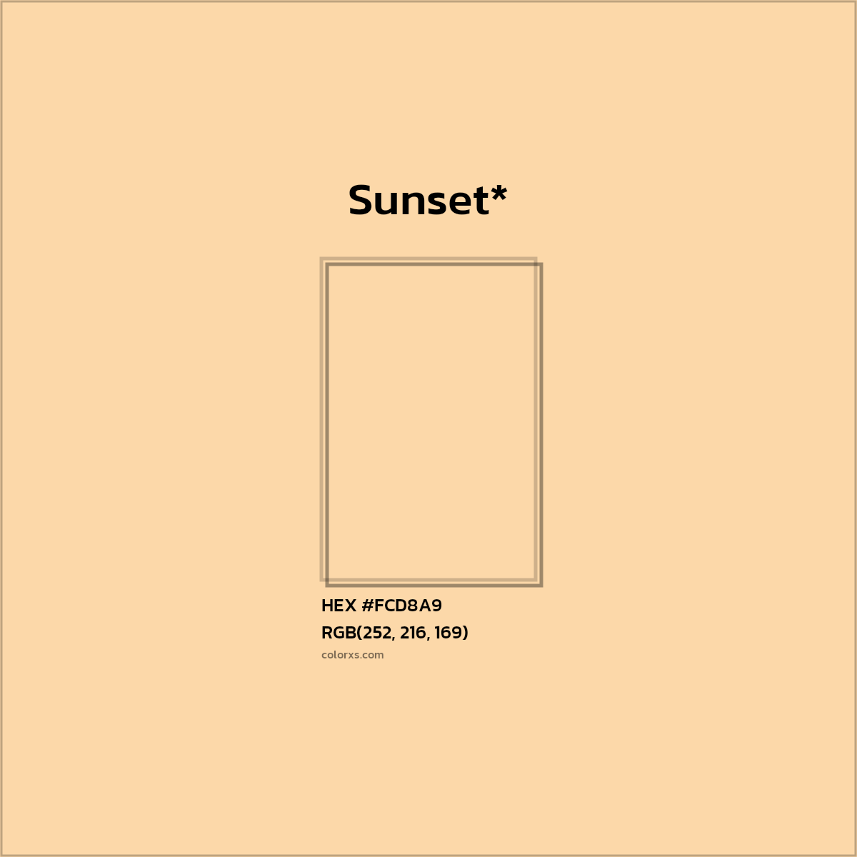 #FCD8A9 hex color. RGB, RYB, CMYK, HSL, HSV codes and color conversions. Matching color names, palettes, paints.