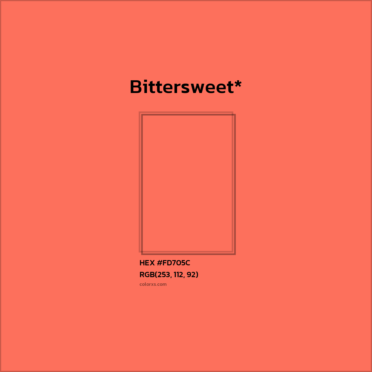#FD705C hex color. RGB, RYB, CMYK, HSL, HSV codes and color conversions. Matching color names, palettes, paints.