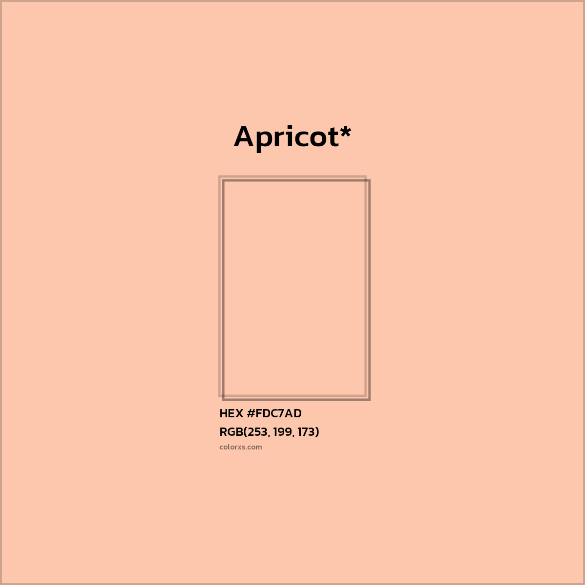 #FDC7AD hex color. RGB, RYB, CMYK, HSL, HSV codes and color conversions. Matching color names, palettes, paints.