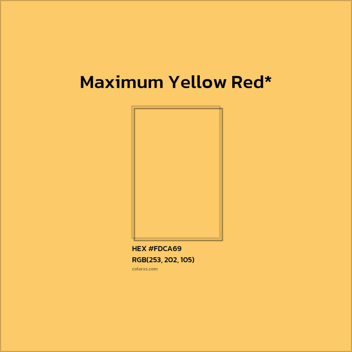 #FDCA69 hex color. RGB, RYB, CMYK, HSL, HSV codes and color conversions. Matching color names, palettes, paints.