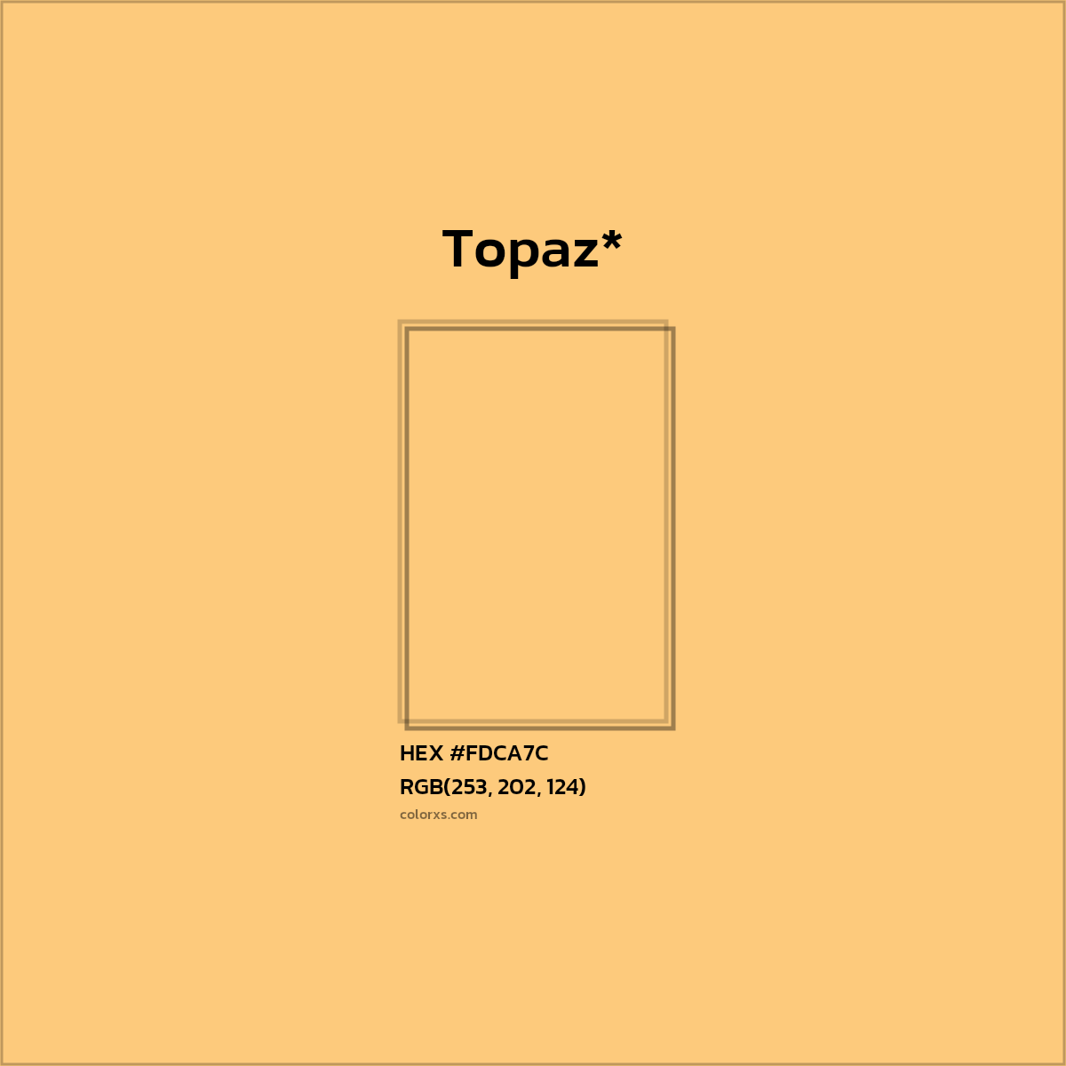 #FDCA7C hex color. RGB, RYB, CMYK, HSL, HSV codes and color conversions. Matching color names, palettes, paints.