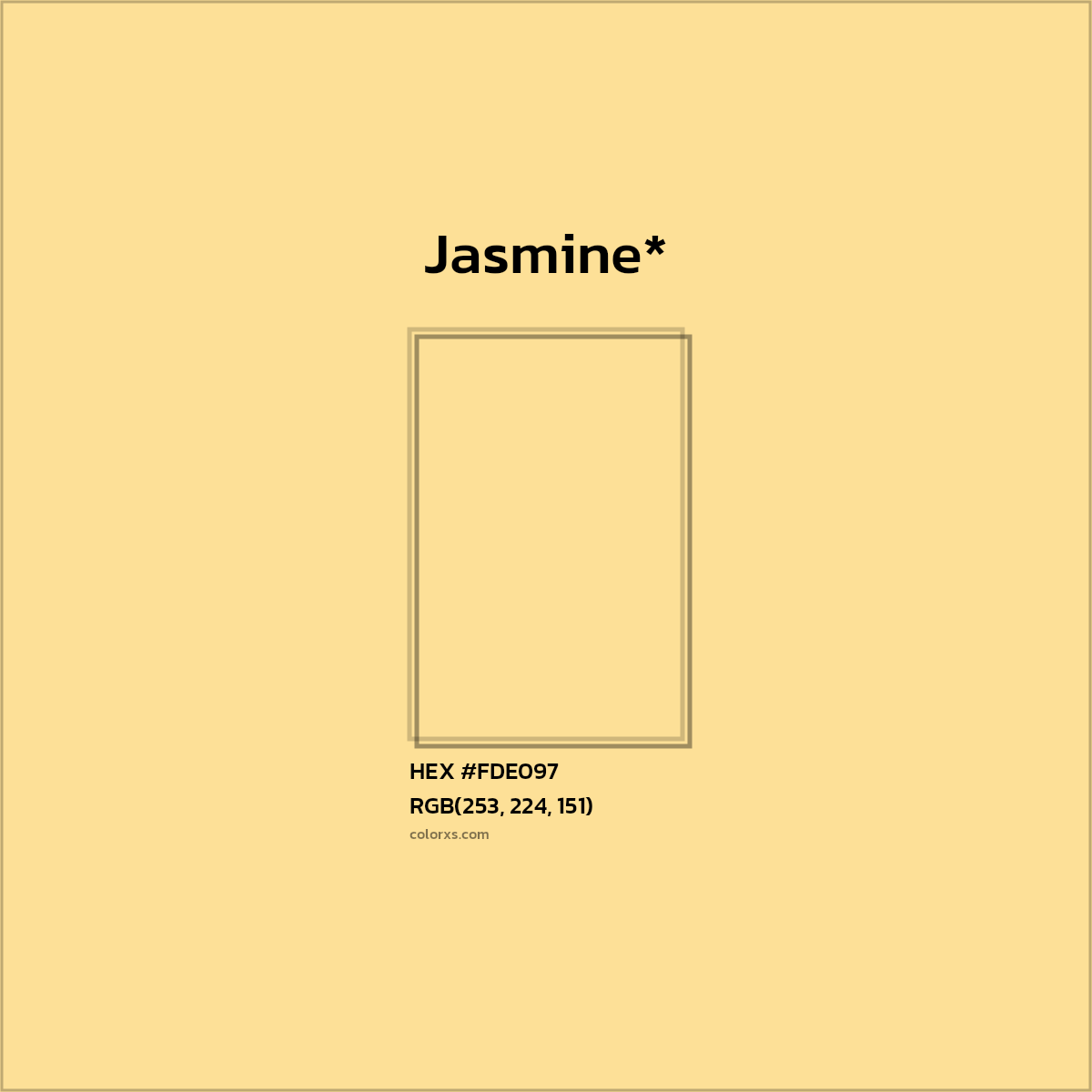 #FDE097 hex color. RGB, RYB, CMYK, HSL, HSV codes and color conversions. Matching color names, palettes, paints.