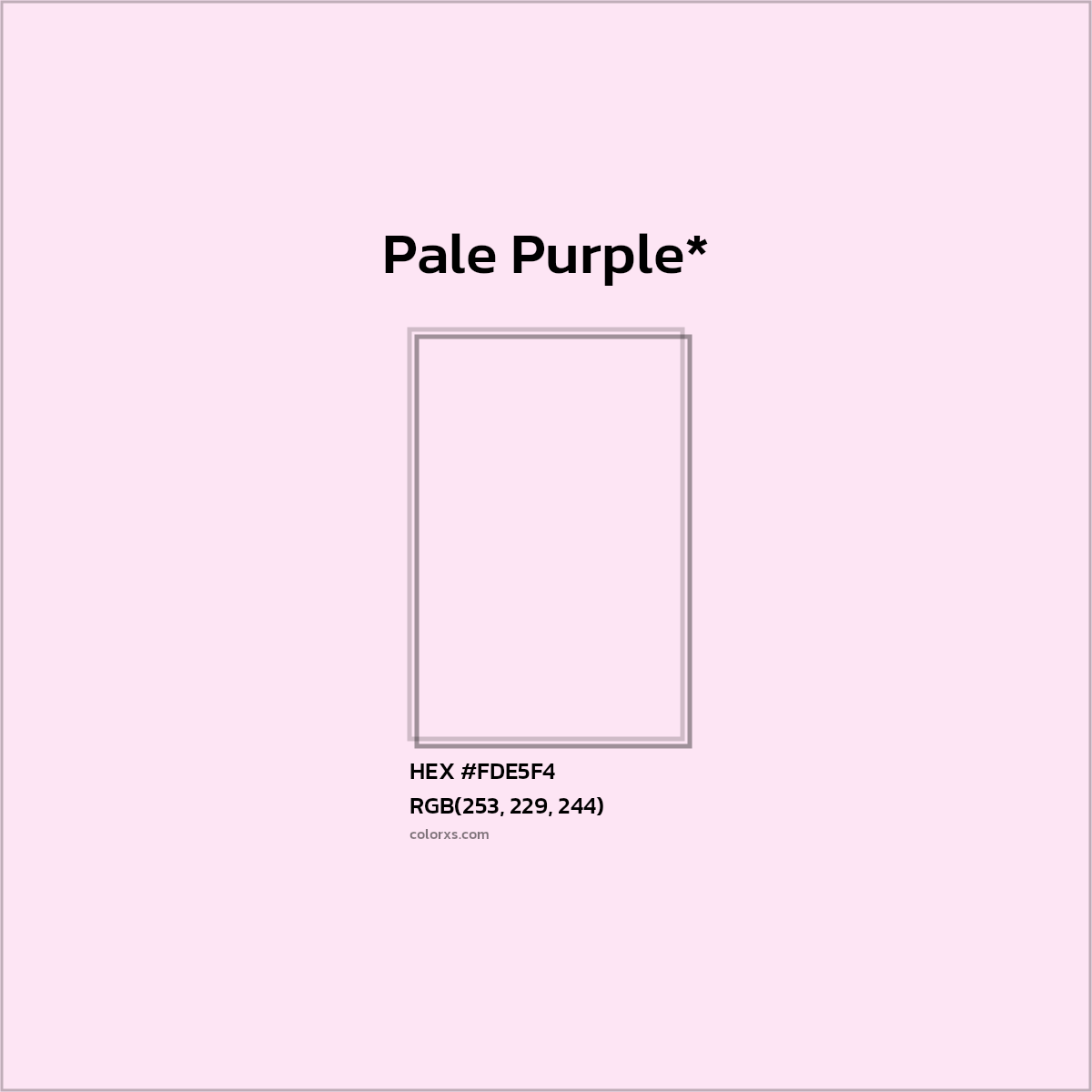 #FDE5F4 hex color. RGB, RYB, CMYK, HSL, HSV codes and color conversions. Matching color names, palettes, paints.