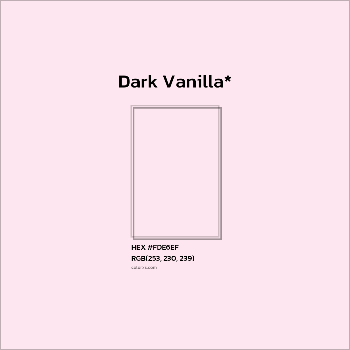 #FDE6EF hex color. RGB, RYB, CMYK, HSL, HSV codes and color conversions. Matching color names, palettes, paints.