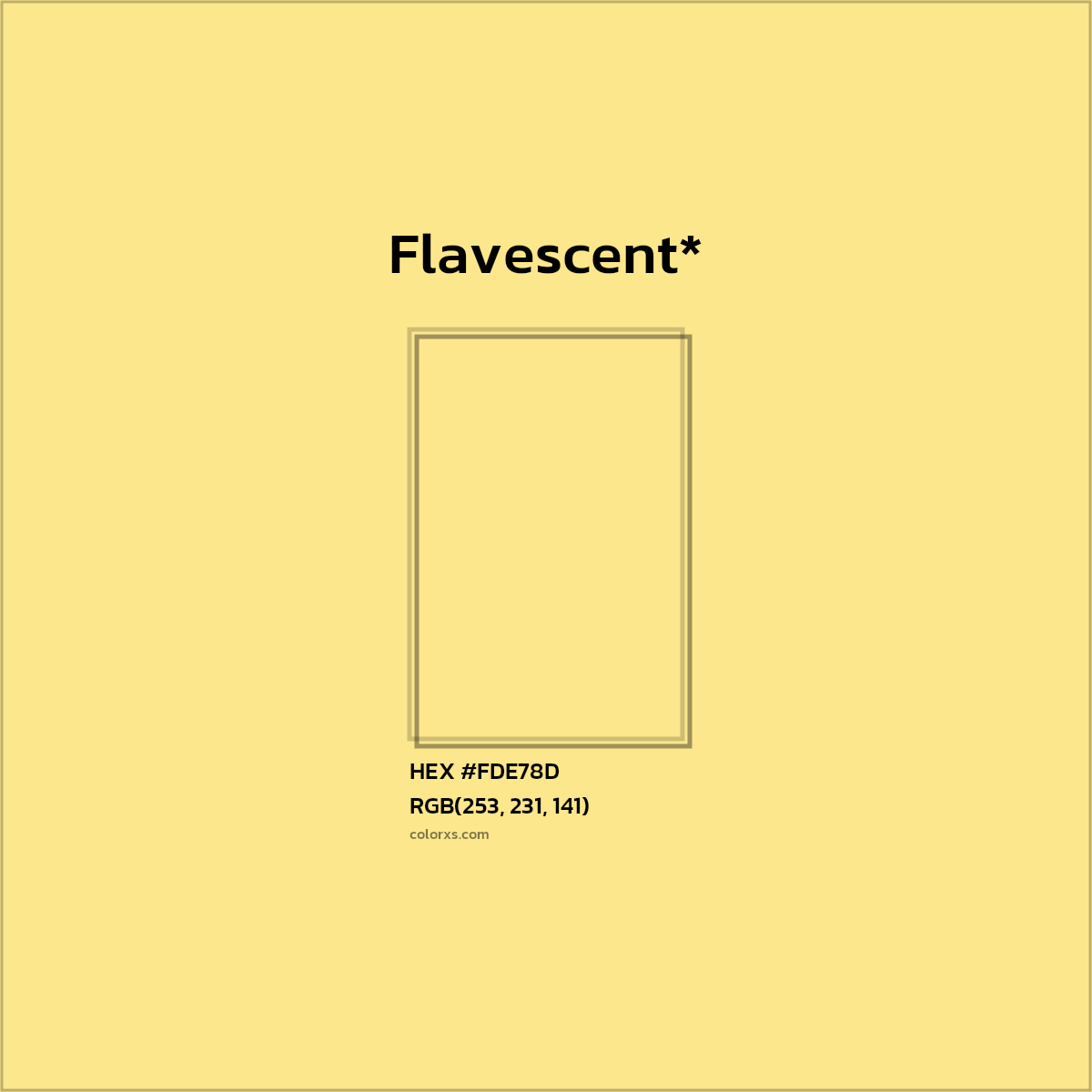 #FDE78D hex color. RGB, RYB, CMYK, HSL, HSV codes and color conversions. Matching color names, palettes, paints.