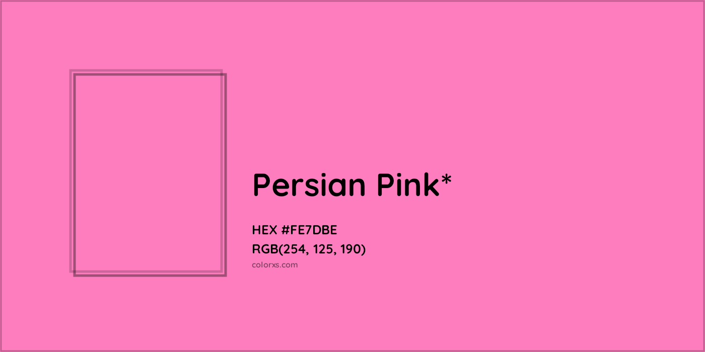 #FE7DBE hex color. RGB, RYB, CMYK, HSL, HSV codes and color conversions. Matching color names, palettes, paints.