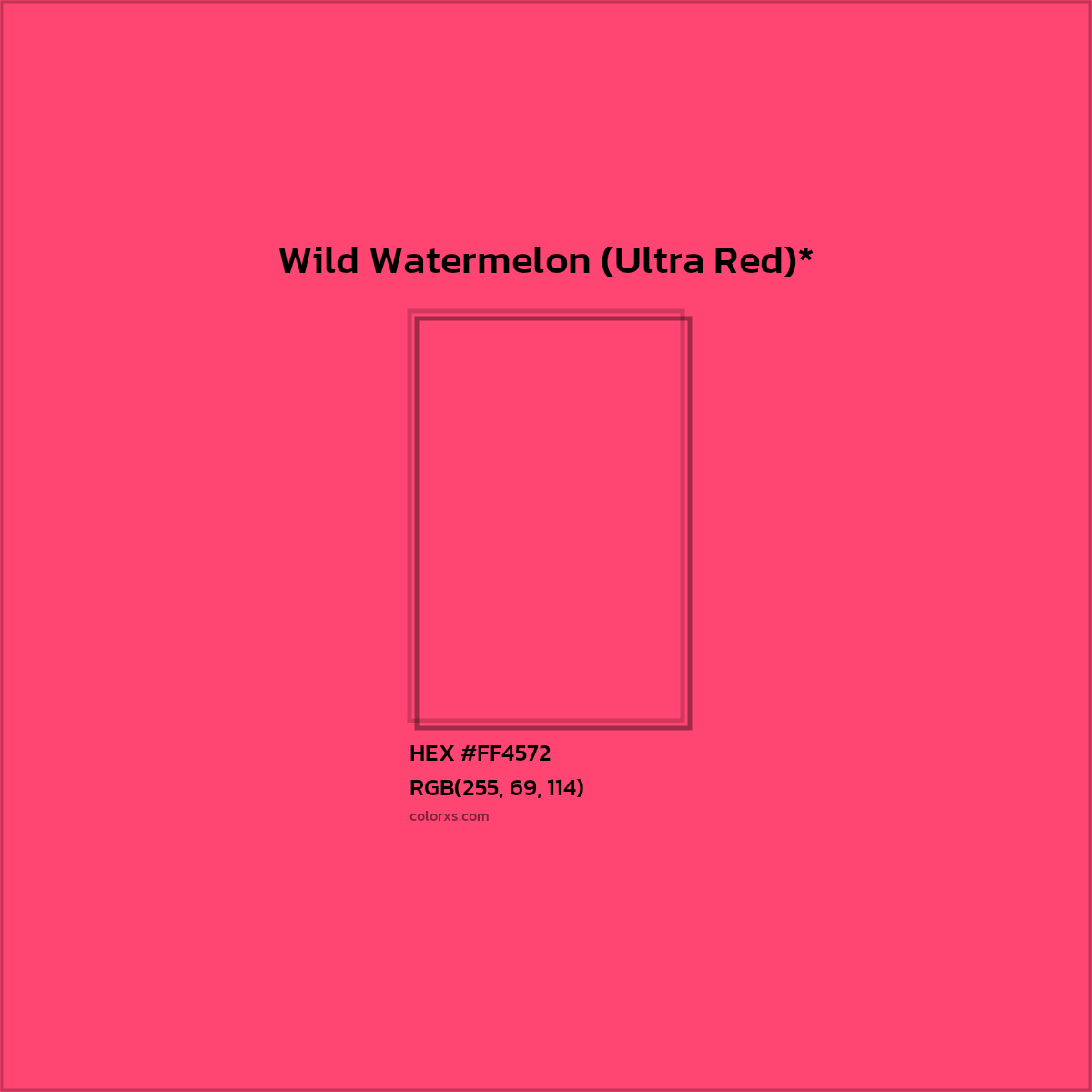 #FF4572 hex color. RGB, RYB, CMYK, HSL, HSV codes and color conversions. Matching color names, palettes, paints.