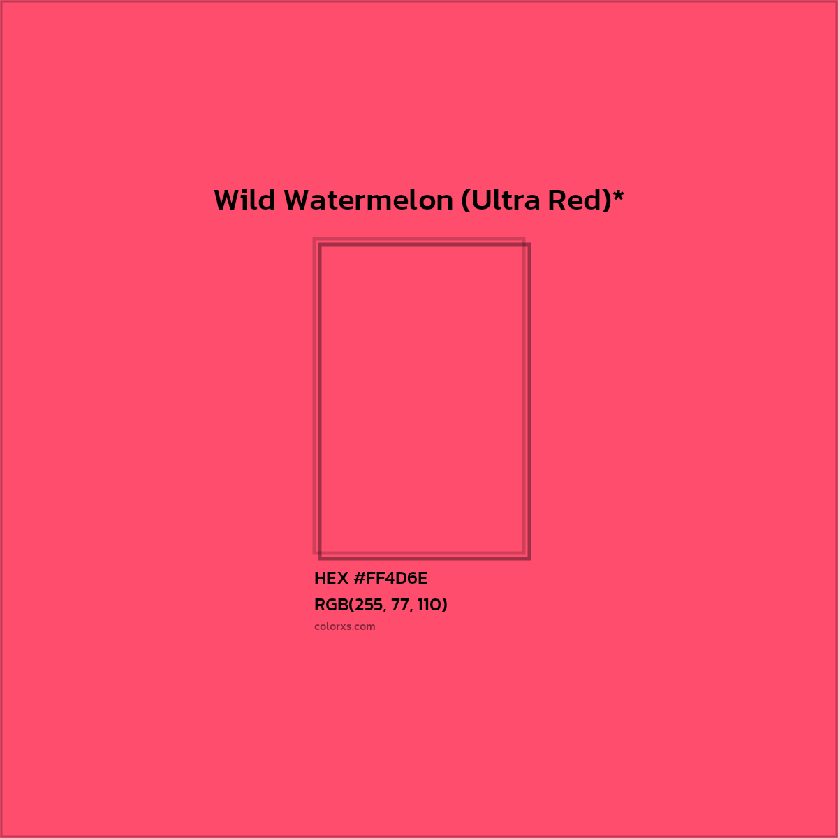#FF4D6E hex color. RGB, RYB, CMYK, HSL, HSV codes and color conversions. Matching color names, palettes, paints.