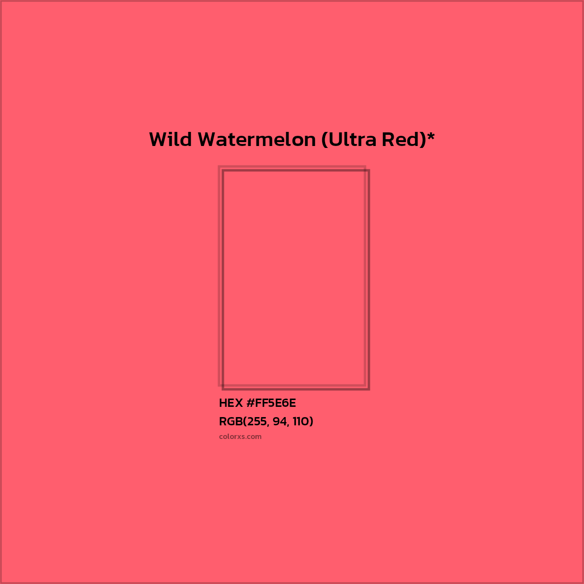 #FF5E6E hex color. RGB, RYB, CMYK, HSL, HSV codes and color conversions. Matching color names, palettes, paints.
