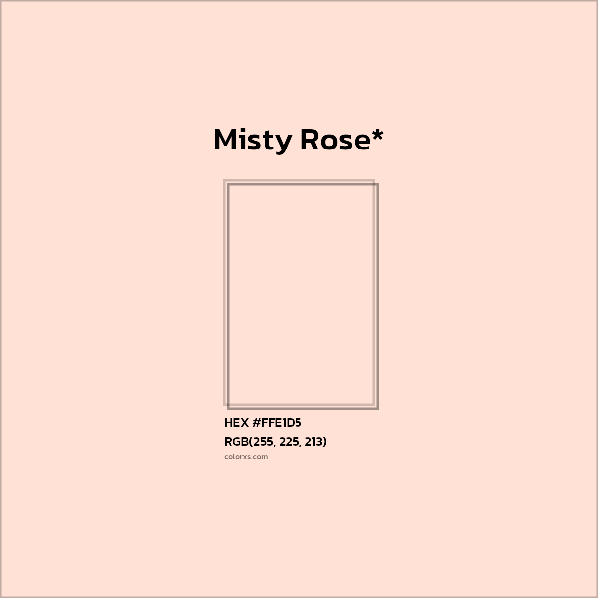 #FFE1D5 hex color. RGB, RYB, CMYK, HSL, HSV codes and color conversions. Matching color names, palettes, paints.