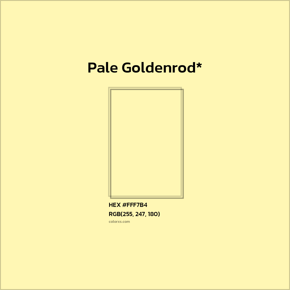 #FFF7B4 hex color. RGB, RYB, CMYK, HSL, HSV codes and color conversions. Matching color names, palettes, paints.